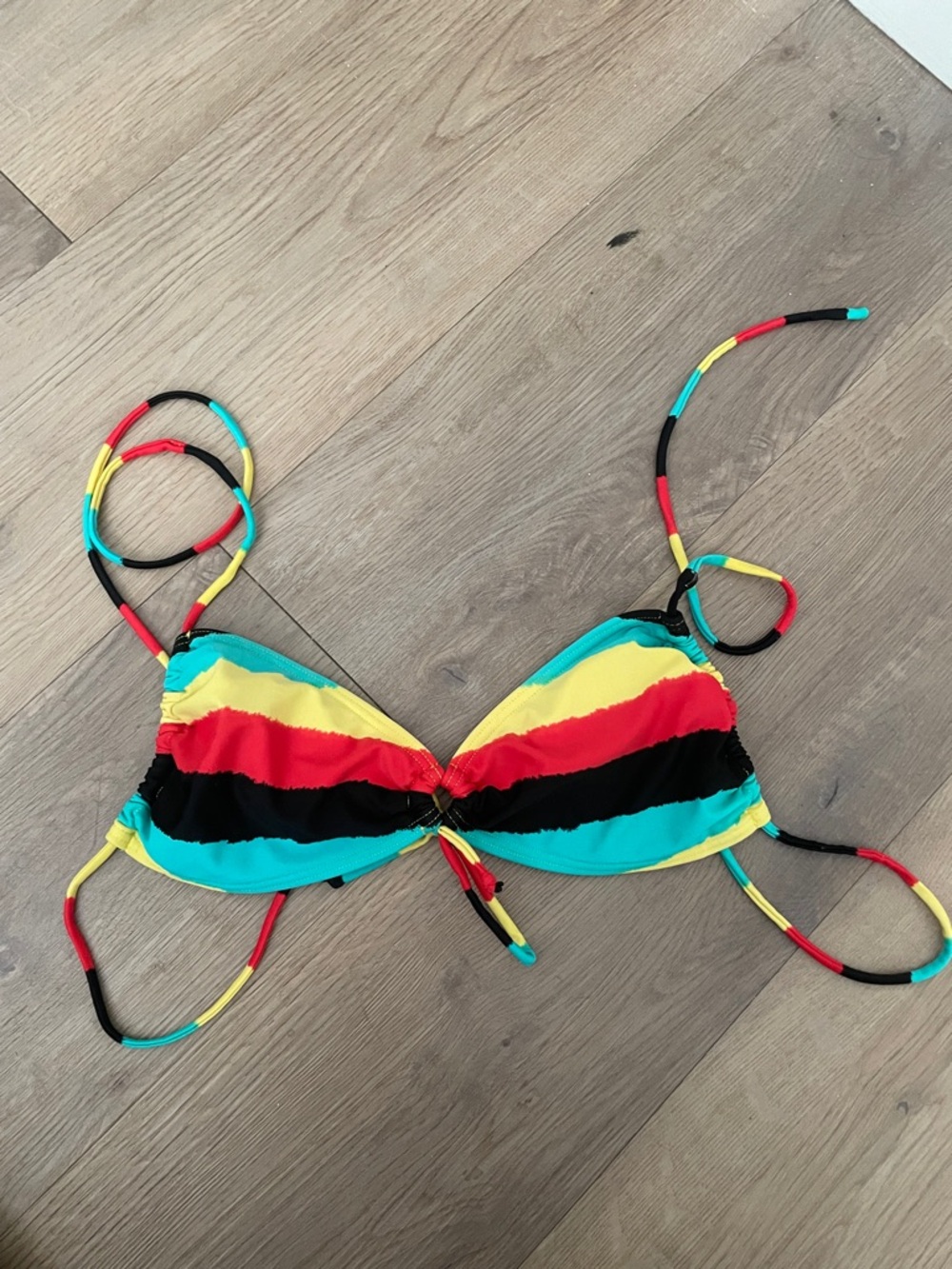 Tru Crush Multicolor Triangle Bikini Top